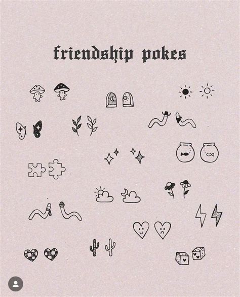 Stick N Poke Matching Friend Tattoos Friend Tattoos Small Hand Tattoos