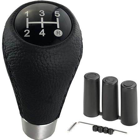 Amazon Abfer Gear Stick Shift Knob Leather 5 Speed Car Shifting