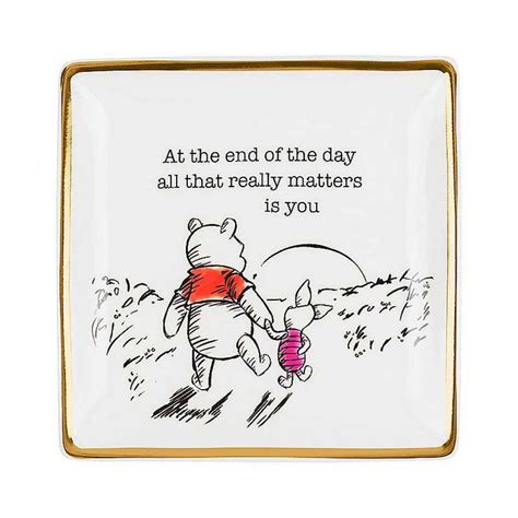 Winnie The Pooh White Red Ceramic Trinket Tray Freemans Pooh