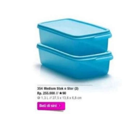 Jual Tupperware Ori Medium Stak N Stor Harga Untuk Pcs Shopee Indonesia