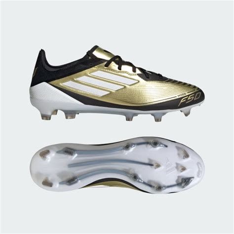 adidas Messi F50 Pro Firm Ground Soccer Cleats - Gold | Free Shipping ...