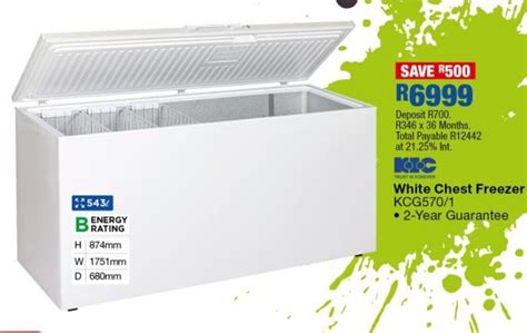 KIC White Chest Freezer Offer At OK Furniture