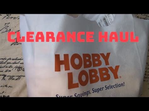 HOBBY LOBBY CLEARANCE HAUL YouTube