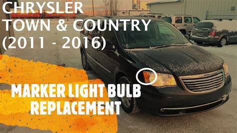 Chrysler Town Country Side Marker Light Bulb Replacement Removal