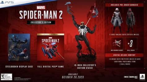 Marvels Spider Man 2 Ps5 Collectors Edition Revealed Ps Direct Pre