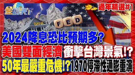 2024降息恐比預期多？ 美雙面經濟衝擊台灣景氣！？50年最嚴重危機！以巴衝突恐讓1970停滯性通膨重演！？│ 龍年新春特輯 1