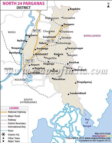 North 24 parganas district map – Artofit