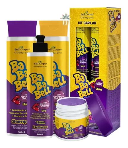 Kit Capilar Bababell Uva Cheirinho De Bubbaloo Parcelamento Sem Juros