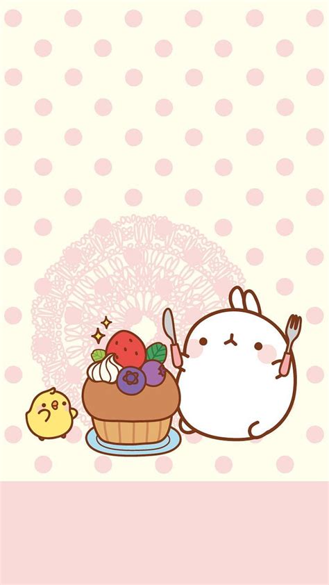 Molang Mobile Cute Kawaii Resources Kawaii Bunny Hd Phone Wallpaper