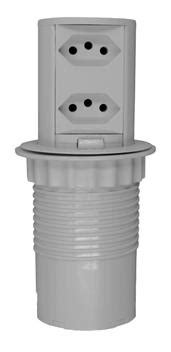 Torre De Tomada POP Suporta 16A Plugs 10A 16A 20A Cozinha Cinza