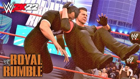 WWE 2K22 Mr McMahon Vs Shane McMahon No Holds Barred Match Royal