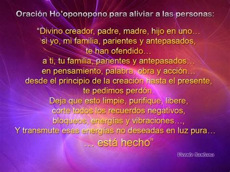 Oracion De Transmutacion Hoponopono Oracion Oraciones