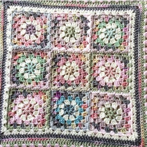 Vintage Florals Crochet Blanket Pattern Etsy Uk