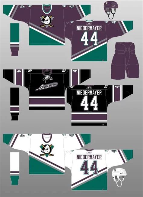 Anaheim Ducks NHL Jersey History