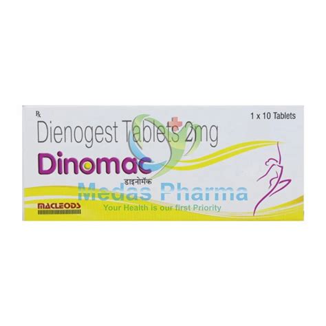 Dienogest 2 Mg Dinomac 2mg Tablet Packaging Type Strip At Rs 150