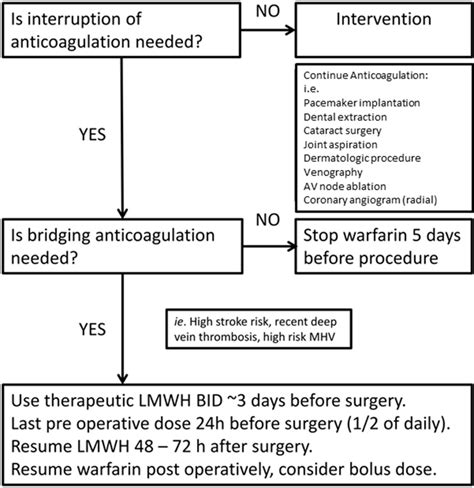 Perioperative Management Of Anticoagulant And Antiplatelet Therapy Heart