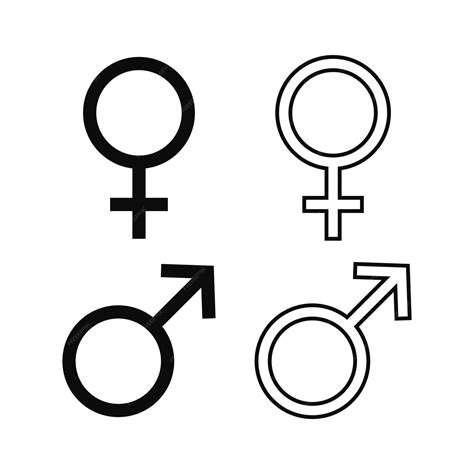 Premium Vector Gender Symbol Woman And Man Icon Male And Female Signs