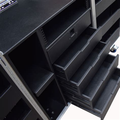 Drawer Backline Tool Flightcase With U Rack Space And Power