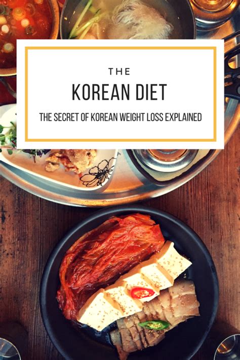 Korean Diet Plan - The Korean Diet