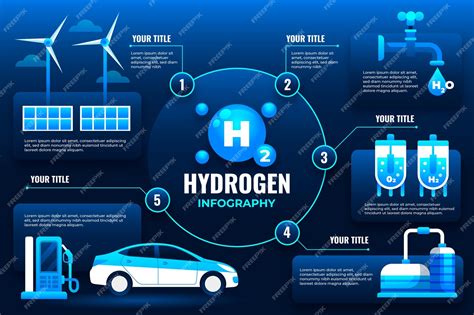 Free Vector Gradient Hydrogen Infographic