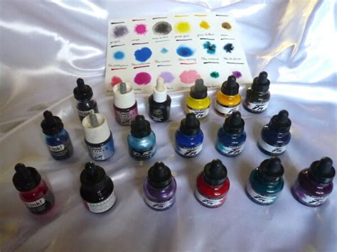 Encres Acryliques Test Es Ma Marque Pr F R E Daler Rowney