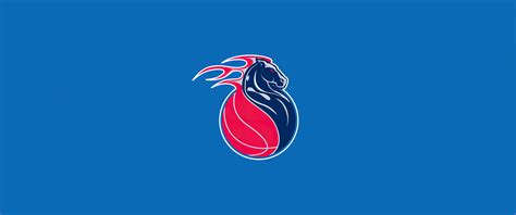 Detroit Pistons Basketball Team Logo 5k Wallpaper