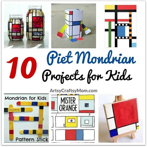 10 Awesome Piet Mondrian Projects For Kids