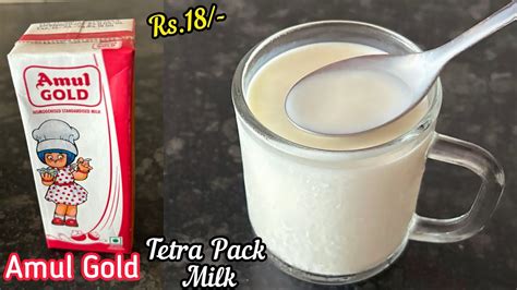 Amul Tetra Pack Milk Review Amul Gold Homogenised Standardised Milk