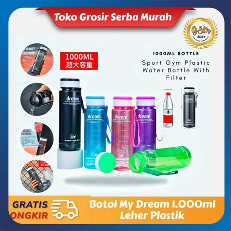 Jual Botol Minum Dream Sporty Plastik 1 Liter Botol Minum Murah Tumblr