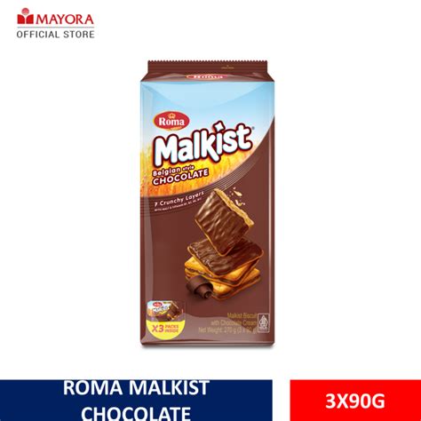 Roma Malkist Biscuit 270g (3x90g) - Chocolate | Lazada