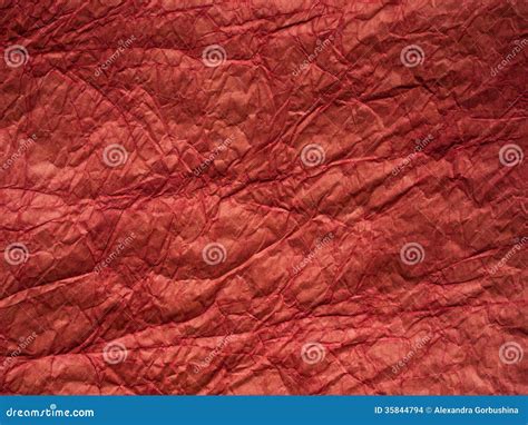 Red Crumpled Paper Texture Stock Photo Image Of Background 35844794