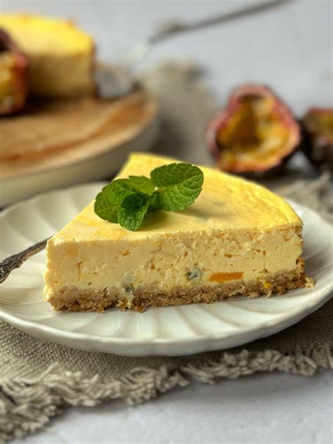 Perzik Passievrucht Cheesecake Lazyfitgirl Tussendoortjes Recept