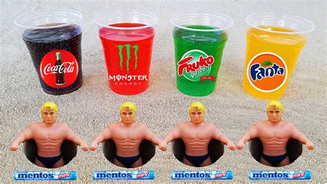 Stretch Armstrong Vs Coca Cola Monster Fanta Fruko And Mentos