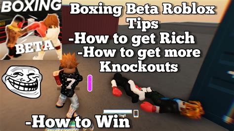 Roblox Boxing Beta Best Tips How To Get More Knockouts How To Get