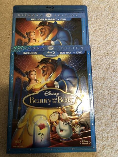 Beauty And The Beast Blu Ray Dvd Disc Set Diamond Edition