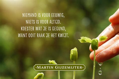 Niemand Is Voor Eeuwig Dichtgedachten Martin Gijzemijter