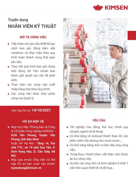 Tuyển dụng Nhân viên Kỹ thuật Tin tuyển dụng