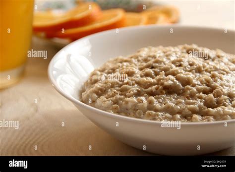 oat porridge fruit juice  res stock photography  images alamy