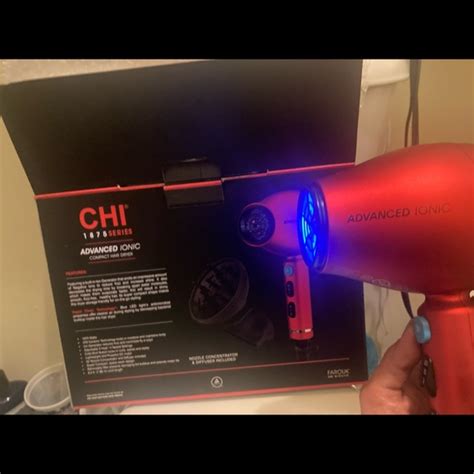 Hair Chi 1875 Advanced Ionic Red Compact Dryer Poshmark