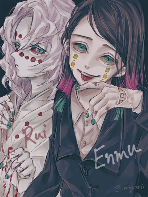 Enmu and Rui - Demon Slayer Fan Art