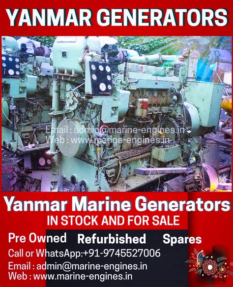 Yanmar Marine Generators And Spares For Sale Ship Machinery Used