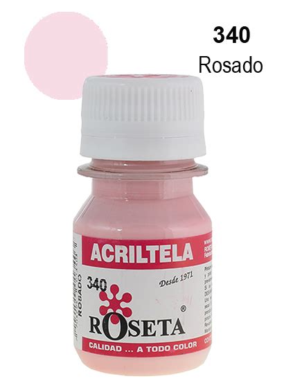 Acriltela Plana Rosado Cc Roseta