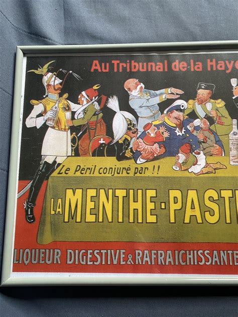 Cadre Publicitaire La Menthe Pastille Liqueur Ebay