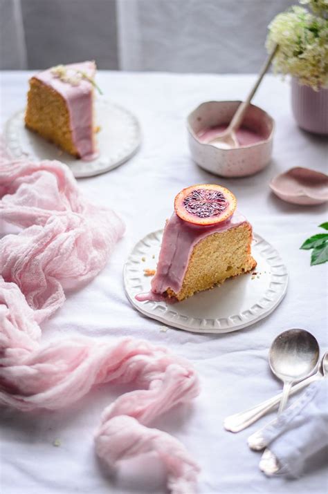 Bolo Glaceado De Laranja Sangu Nea Blood Orange Cake With A Blood