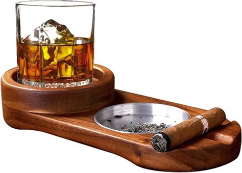 Amazon Cigar Ashtray Coaster Whiskey Glass Tray And Cigar Holder