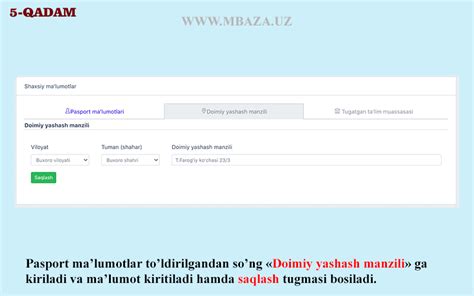 My Dtm Uz Online Hujjat Topshirish Yo Riqnomasi Dtm Uz Qabul