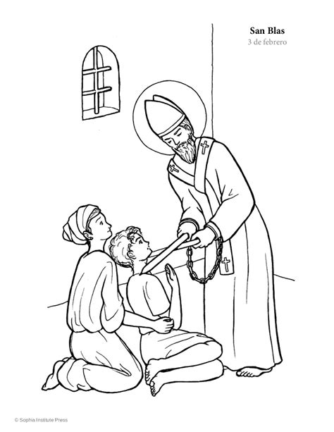 Saint Blaise Coloring Page Coloring Pages