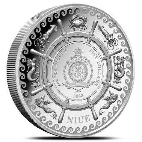 2023 2 Oz Proof Niue The Kraken Silver Coin Box CoA High Relief L