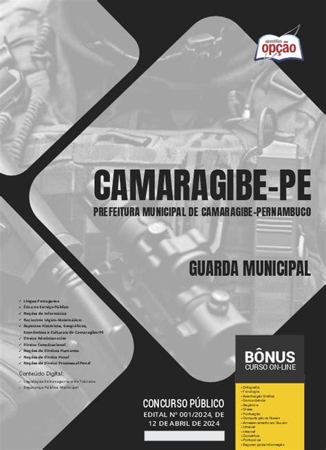 Apostila Prefeitura De Camaragibe PE Em PDF Guarda Municipal