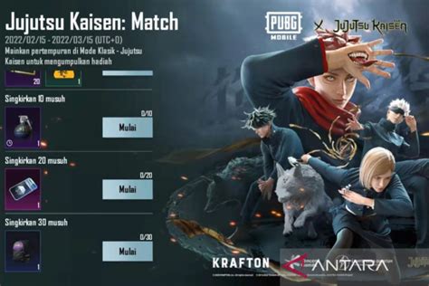 Pubg Mobile X Jujutsu Kaisen Hadirkan Mode Baru Skin Eksklusif Hot